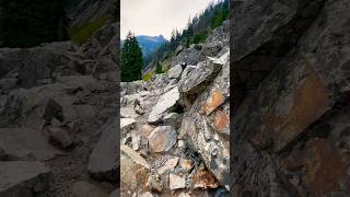 Hiking Through Rugged Boulders on Snow Lake Trail in Washington travel shorts trending [upl. by Ardie]