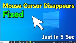 Fix Mouse Cursor  Pointer Disappeared in Windows 10 or 11 Laptop PC Quick Tutorial [upl. by Anifesoj]