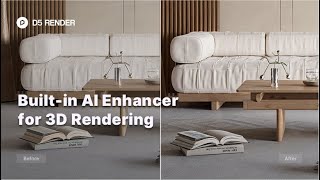 Builtin AI Enhancer in 3D Rendering  Material Lighting Character Model AI Enhancement [upl. by Durston582]