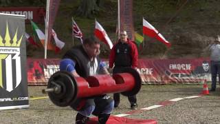 LOG LIFT WORLD RECORD 500lbs Strongman Record  227kg  by Zydrunas Savickas 2014 [upl. by Aniloj937]