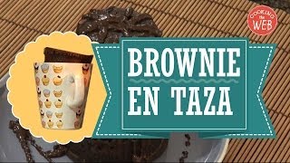 Brownie en taza solo en 3 minutos de microondas How to make Brownie in a Mug Microwave brownies [upl. by Charyl]