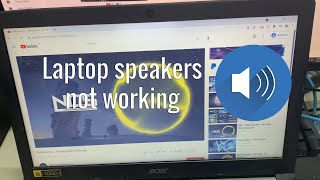 Laptop Speakers Not Working But Headphones Work Windows 10 SOLVED [upl. by Nakada]