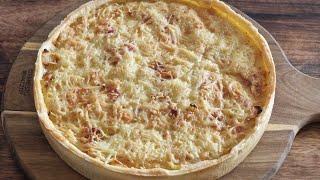 Recette  Tarte à l’Oignon Lardons [upl. by Ednarb56]