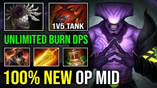 How to Solo Mid Faceless Void 100 NEW META Radiance  Spirit Vessel Unlimited Burning DPS Dota 2 [upl. by Llertnov]