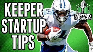 Fantasy Football Draft Strategy Startup Dynasty vs Keeper [upl. by Atnod]