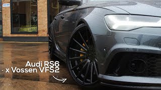 Audi RS6 x Vossen VFS2 x KW Suspension x Akrapovic Exhaust [upl. by Surdna262]