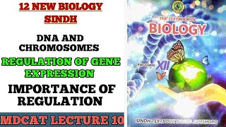 Regulation of gene expression  Class 12 New sindh biology book  Mdcat gene expression [upl. by Tarfe767]