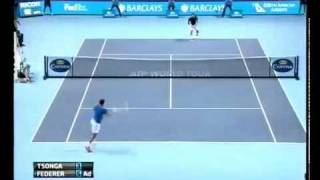 2011 London ATP World Tour Roger Federer vs JoWilfried Tsonga FINAL highlights [upl. by Swartz]