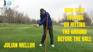 HOW TO STOP TOPPING THE BALL OR HITTING THE GROUND BEFORE THE BALL [upl. by Ysak]