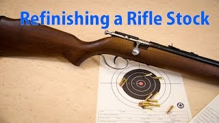 How to Refinish a Rifle Stock  woodworkweb [upl. by Alexandria]