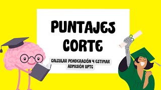 Puntajes de Corte y Ponderados UPTC [upl. by Idonna139]