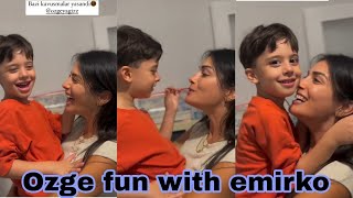 Ozge Yagiz Fun with emirko new viral vedio on social media 💓❤️💕 [upl. by Innos]