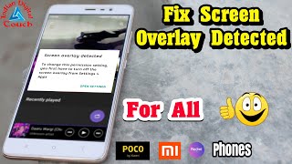 Fix quotScreen Overlay Detectedquot Problem [upl. by Yecniuq]