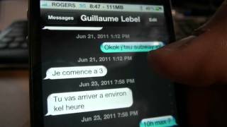 MarkThatMessage  Lheure et la date sur chaque SMS de votre iPhone 3G3GS4 [upl. by Dolli789]