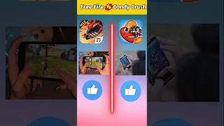 Free fire 🆚 Candy crush ❓shorts trendingshorts [upl. by Assiroc982]