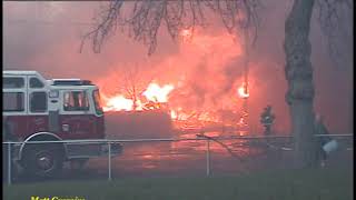 Massive mill fire extends to 17 homes in Pawtucket RI 2003 [upl. by Lourdes]