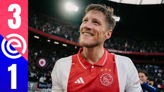 Ajax vs Groningen 31 Samenvatting  Eredevisie  20242025 [upl. by Hersh181]