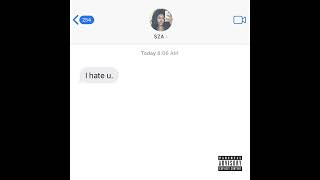 SZA  I Hate U Official Studio Acapella [upl. by Kablesh]