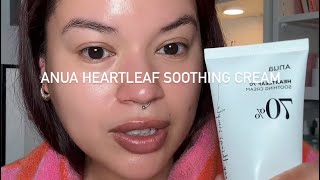 REVIEW Anua Heartleaf 70 Soothing Cream [upl. by Annice]