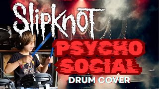 SLIPKNOT  Psychosocial DRUM COVER [upl. by Anomis]