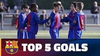 FCB MasiaAcademy Top goals 1819 February [upl. by Duwalt]