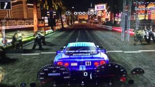 Granturismo 4 settings test Las Vegas drag Nissan FALKEN GTR Race Car 04 [upl. by Jacintha]