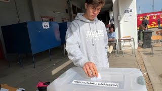 Chileans vote in referendum on proposed new constitution  AFP [upl. by Kcirevam587]