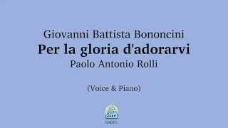 Giovanni Battista Bononcini  Per la gloria dadorarvi sample [upl. by Drofniw]