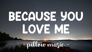 Because You Loved Me  Celine Dion Lyrics 🎵 [upl. by Ellivro]