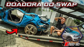 BUSCAMOS A TTRS DESTRUIDA PARA INICIAR O PROJETO SWAP NO GTI MK7 [upl. by Leiruh]