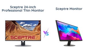 Sceptre 24inch vs 20inch LED Monitor Comparison [upl. by Aneekahs]