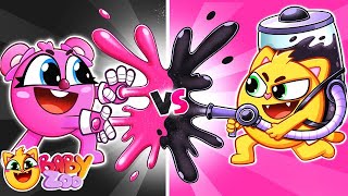 Pink VS Black Song 🖤💗  Funny Kids Songs 😻🐨🐰🦁 And Nursery Rhymes by Baby Zoo [upl. by Elyrehc457]