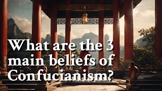 What are the 3 main beliefs of Confucianism  Philosophy [upl. by Donata]