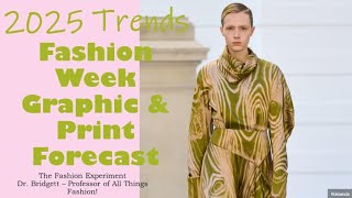 2025 Winter Forecast Fashion Week Print amp Graphic Trends [upl. by Tiram]