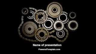 Mechanical Wheels PowerPoint Template by PoweredTemplatecom [upl. by Annaiv]