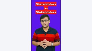 Difference Between Shareholders and Stakeholders  Shareholders vs Stakeholders  shorts horts [upl. by Rodmann]