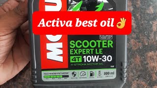 Motul scooter expert le 10w30 priceTECHNOSYNTHESE oilActiva best oil👌 [upl. by Yonit]