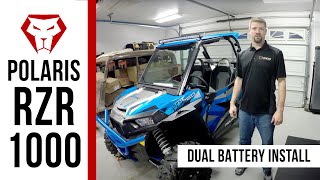 Dual Battery Kit for the Polaris RZR 1000 Installation Instructions [upl. by Aruam]