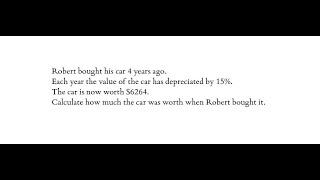 Percentages compound interest problem II [upl. by Joleen]