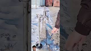 Condition of taps in winter 😱 shortsfeed vviralvideo [upl. by Pogah495]