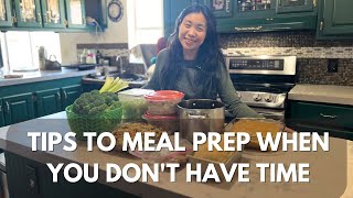 How To Meal Prep During A Busy Week Tips amp Tricks  MINI VEGAN MEAL PREP [upl. by Glasgo467]