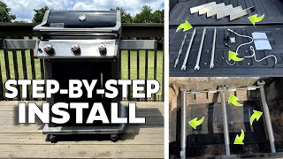 How to Replace Burners on a Weber E310 Gas Grill  Uniflasy Kit [upl. by Dumanian]