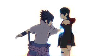 Sarada meets Sasuke in the past [upl. by Innos]