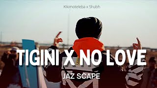 Tigini x No Love JAZ Scape Mashup • Shubh • Kikimoteleba [upl. by Burch52]