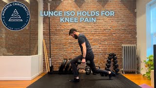 Lunge Iso Hold for Knee Pain [upl. by Alvera]