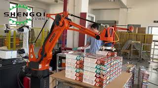 四轴盒装饼干面包码垛机器人Fouraxis box biscuit and bread palletizing robot [upl. by Christoffer]