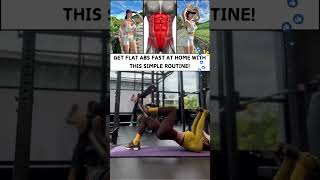 Flat Abs Fast At Home Routine [upl. by Winslow]