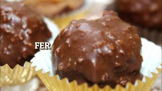 Ferrero Rocher aux gaufrettes كرات فيريرو روشي بالقفرات  طعم رائع بأسهل طريقة [upl. by Elagiba]