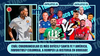 CUÁL CUADRANGULAR ES MÁS DIFÍCILSANTA FE Y AMÉRICAFAVORITOSCOLOMBIAA ROMPERLA HISTORIAEN URUGUAY [upl. by Enilesor]