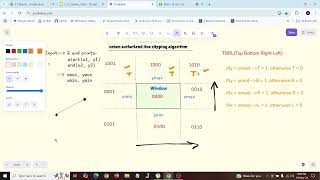 Cohen Sutherland Line clipping Algorithm [upl. by Ardnuhsal831]